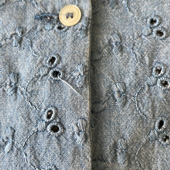 Michael Kors vintage denim eyelet dress size 8 - Picture 9 of 9